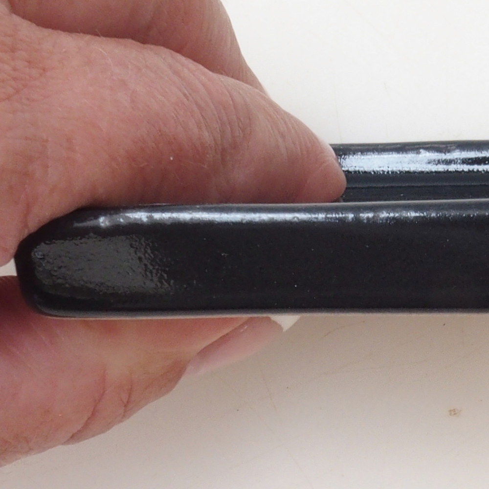 Soucoupe Bonsaï carrée S - 8 x 8 x 1 cm - noir