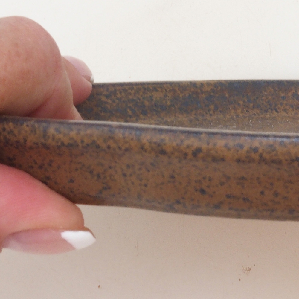 Bol en céramique H75 - 18,5 x 13 x 1,5 cm - brun