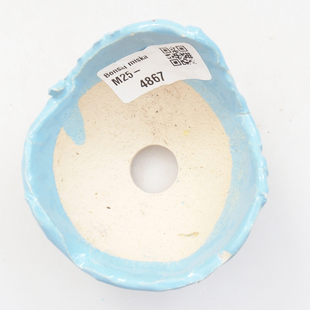 Coquille en céramique 7,5 x 7,5x 5 cm , couleur bleu