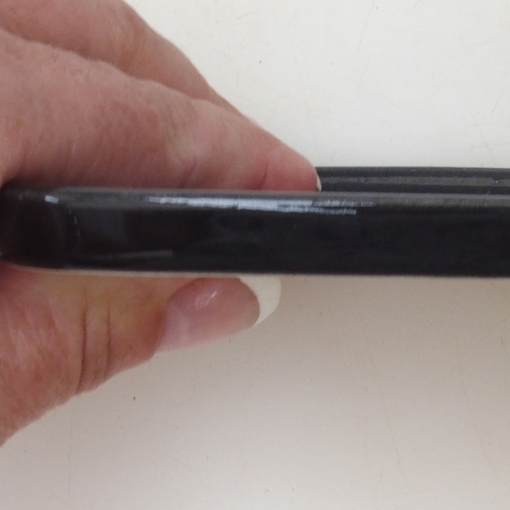 Soucoupe Bonsaï rectangle 12,5 x 10 x 1 cm - noir