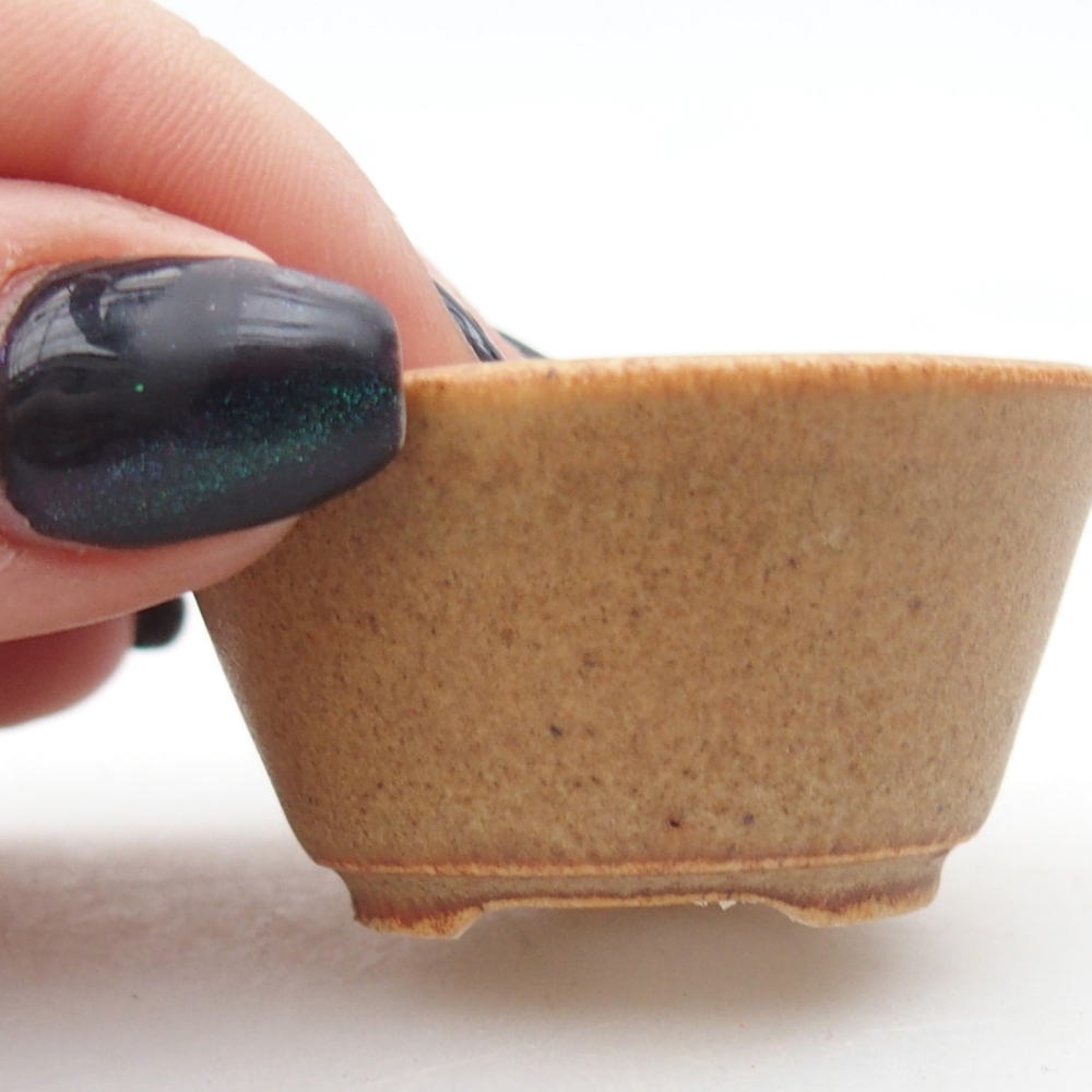 Mini bol bonsaï 4,5 x 4,5 x 2,5 cm, brun