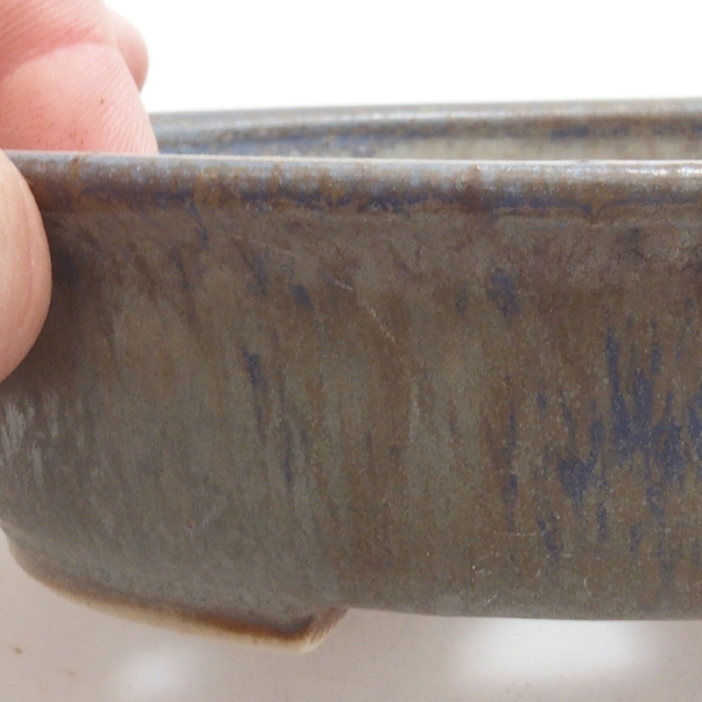 Bol à bonsaï en céramique 10 x 8,5 x 4 cm, brun