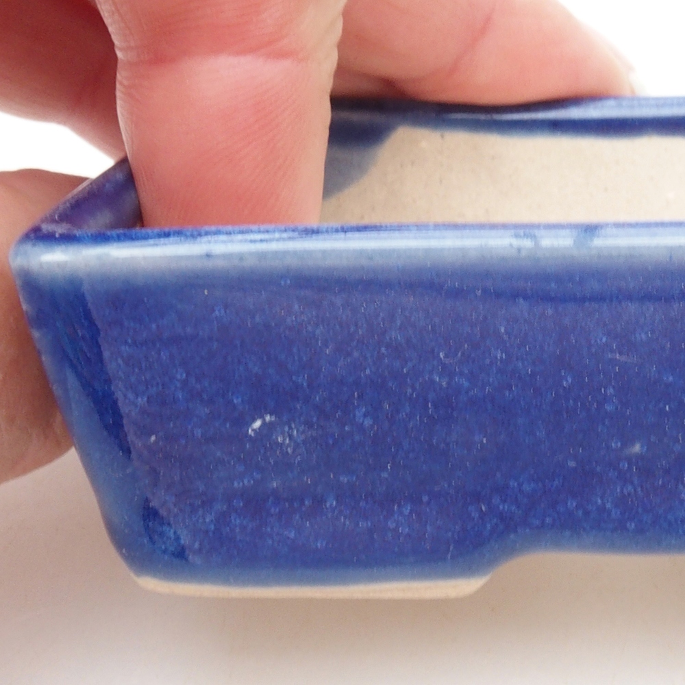 Mini bol bonsaï 7,5 x 5,5 x 2,5 cm, couleur bleu