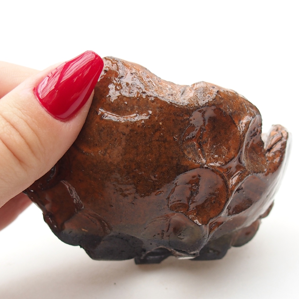 Coquille en céramique 8,5 x 8 x 5 cm , couleur orange