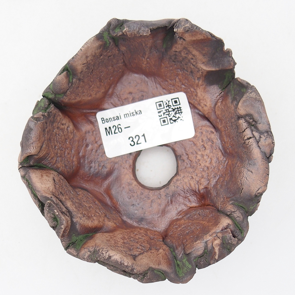 Coquille en céramique 10 x 9 x 5,5 cm , couleur verte