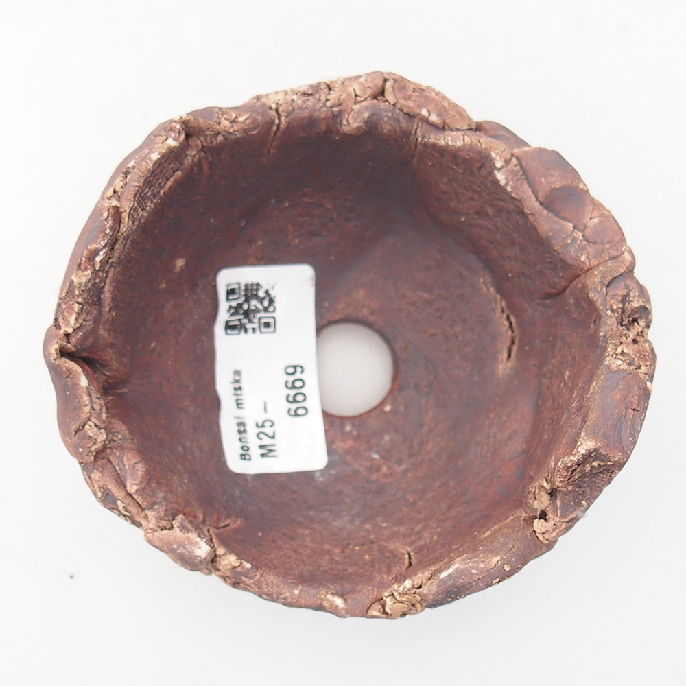 Coquille en céramique 9 x 9 x 6 cm , couleur marron