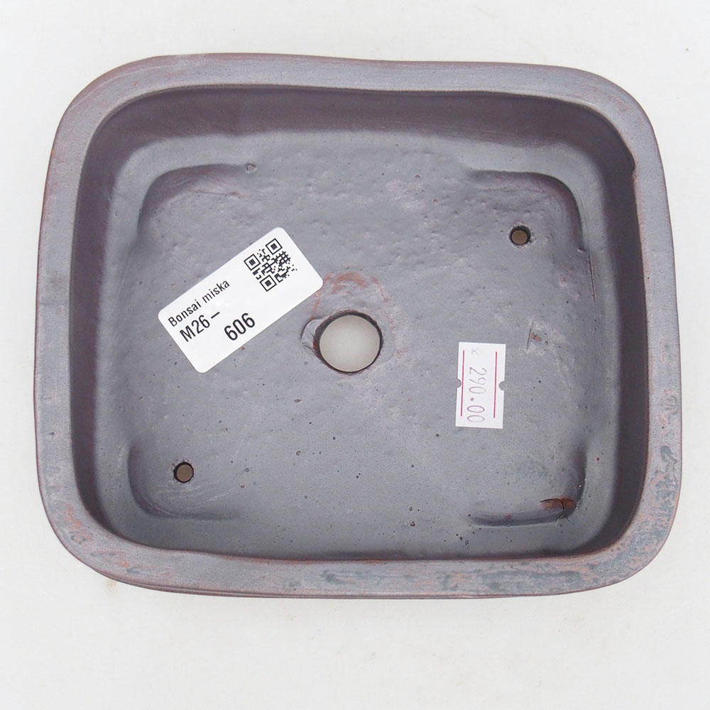 Bol bonsaï en céramique 14,5 x 12,5 x 4,5 cm, couleur métal