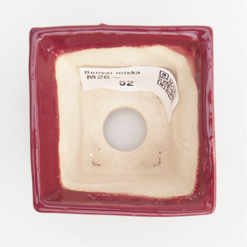 Mini bol bonsaï 5,5 x 5,5 x 4 cm, bordeaux