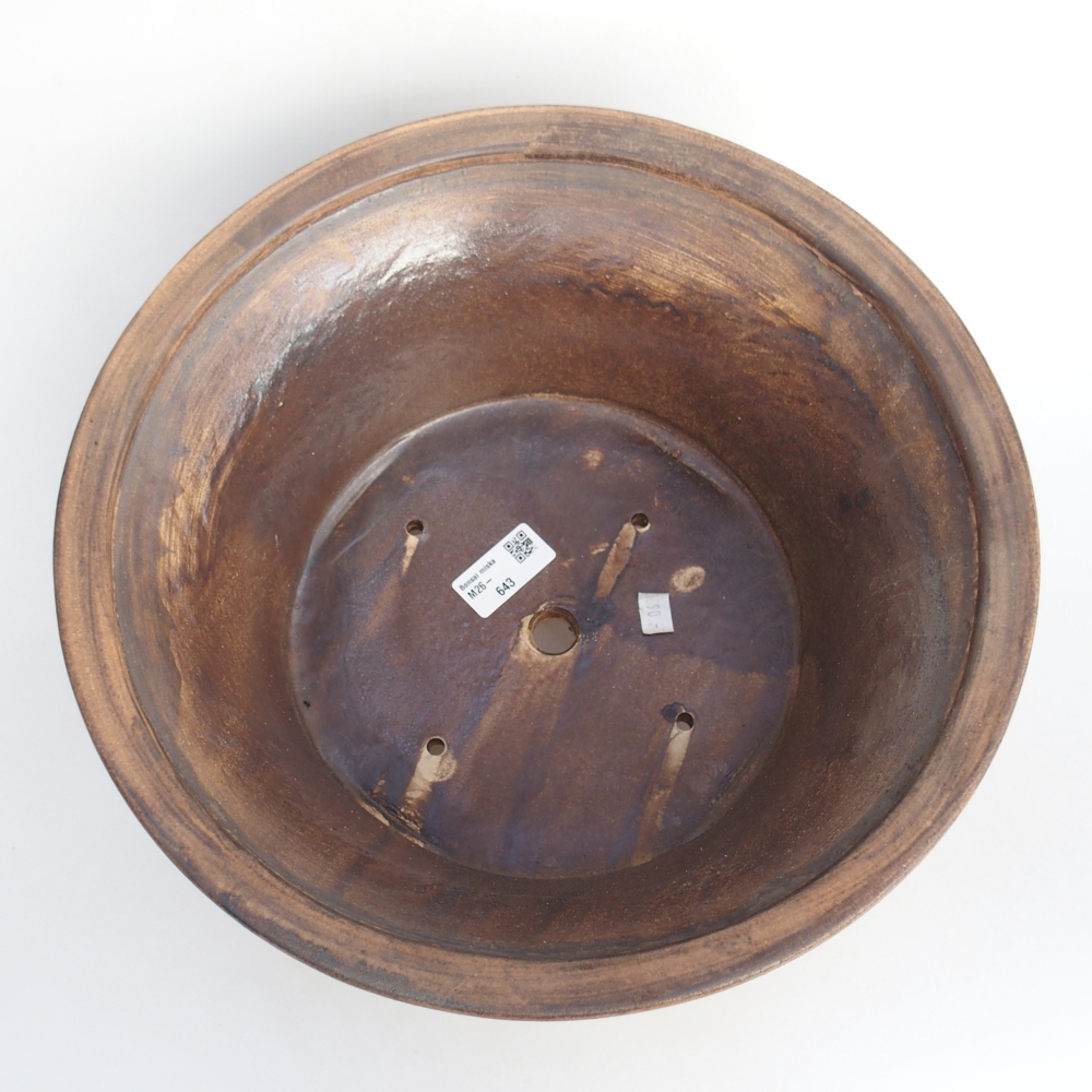 Bol à bonsaï en céramique 31,5 x 31,5 x 14 cm, rose