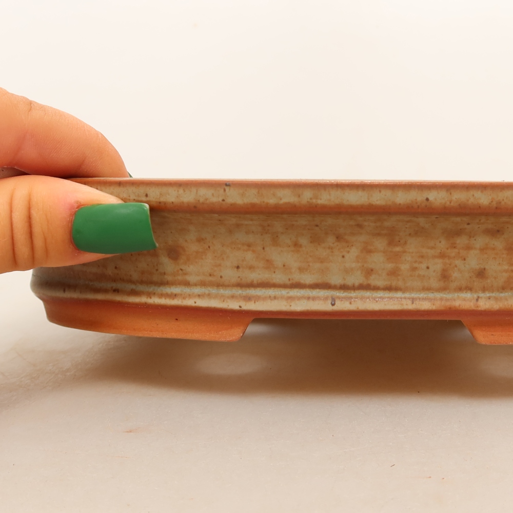 Bol en céramique  21 x 15 x 4 cm, couleur marron