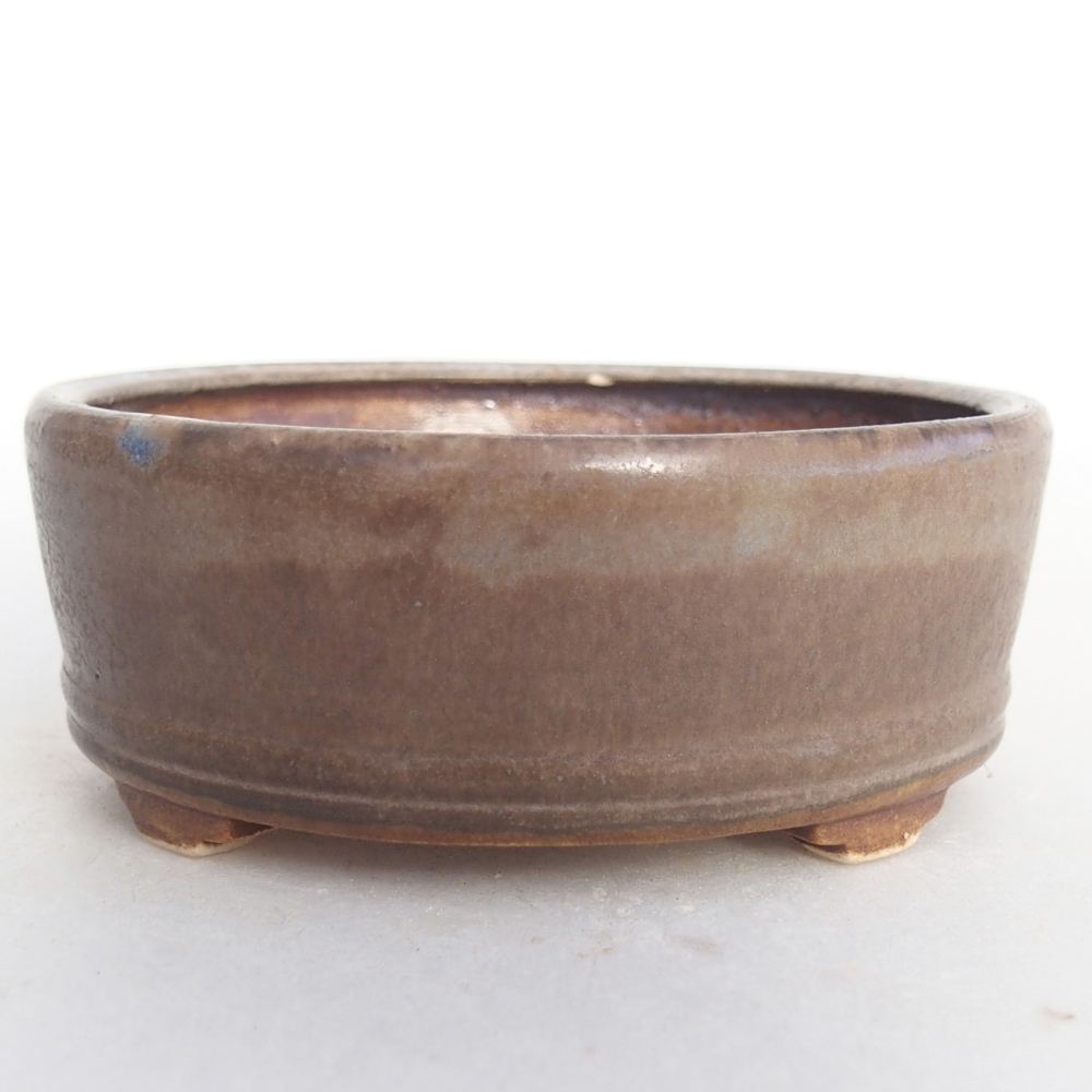 Bol à bonsaï en céramique 9 x 9 x 3,5 cm, couleur bleu