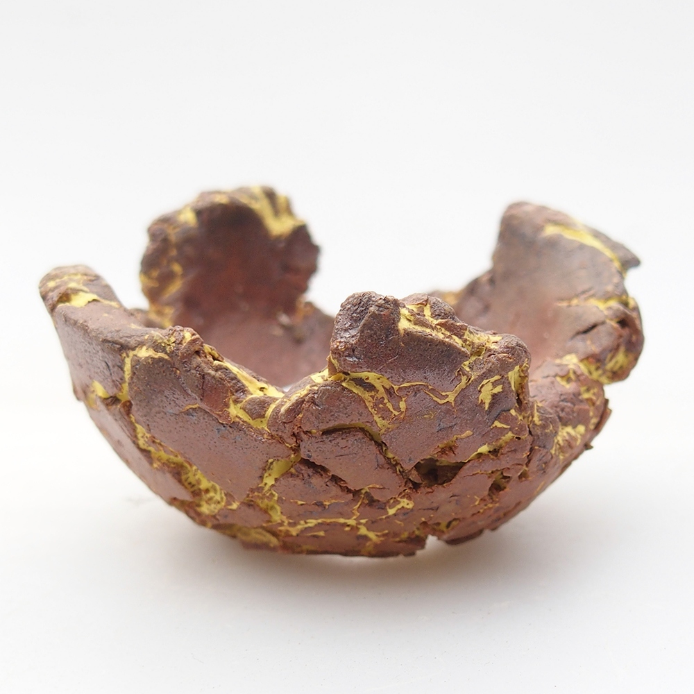 Coquille en céramique 5,5 x 5 x 4 cm , couleur jaune