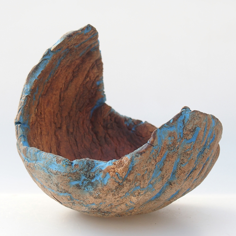 Coquille en céramique 10 x 10 x 12 cm , jaune