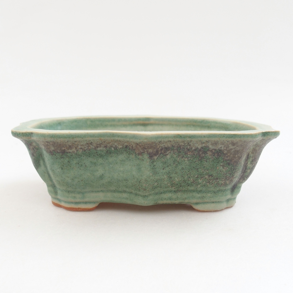 Bol à bonsaï en céramique 22 x 17 x 5 cm, vert