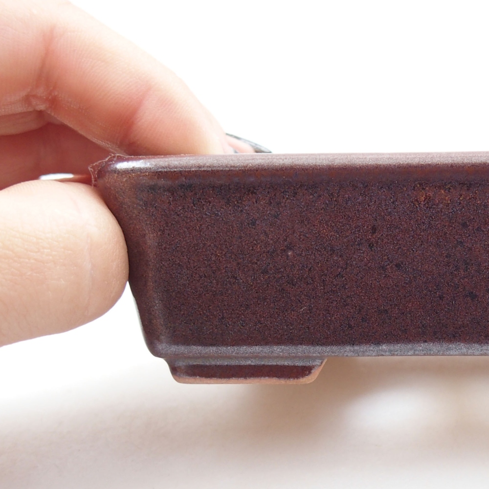 Bol à bonsaï en céramique 22 x 17 x 5 cm, vert