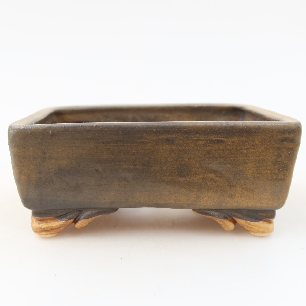Bol à bonsaï en céramique 10 x 8 x 4 cm, brun