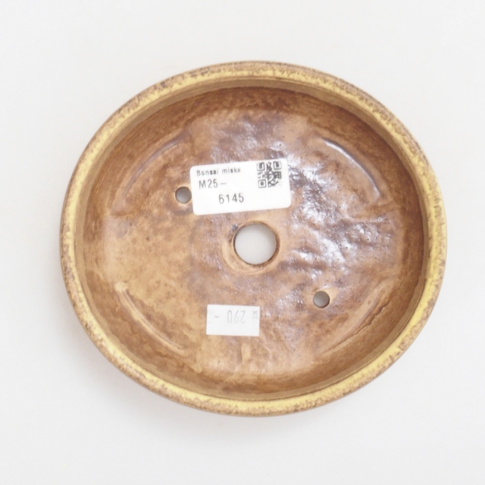 Bol à bonsaï en céramique 10 x 8,5 x 4 cm, brun