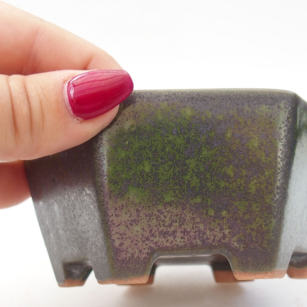 Bol à bonsaï en céramique 10 x 9 x 5 cm, vert