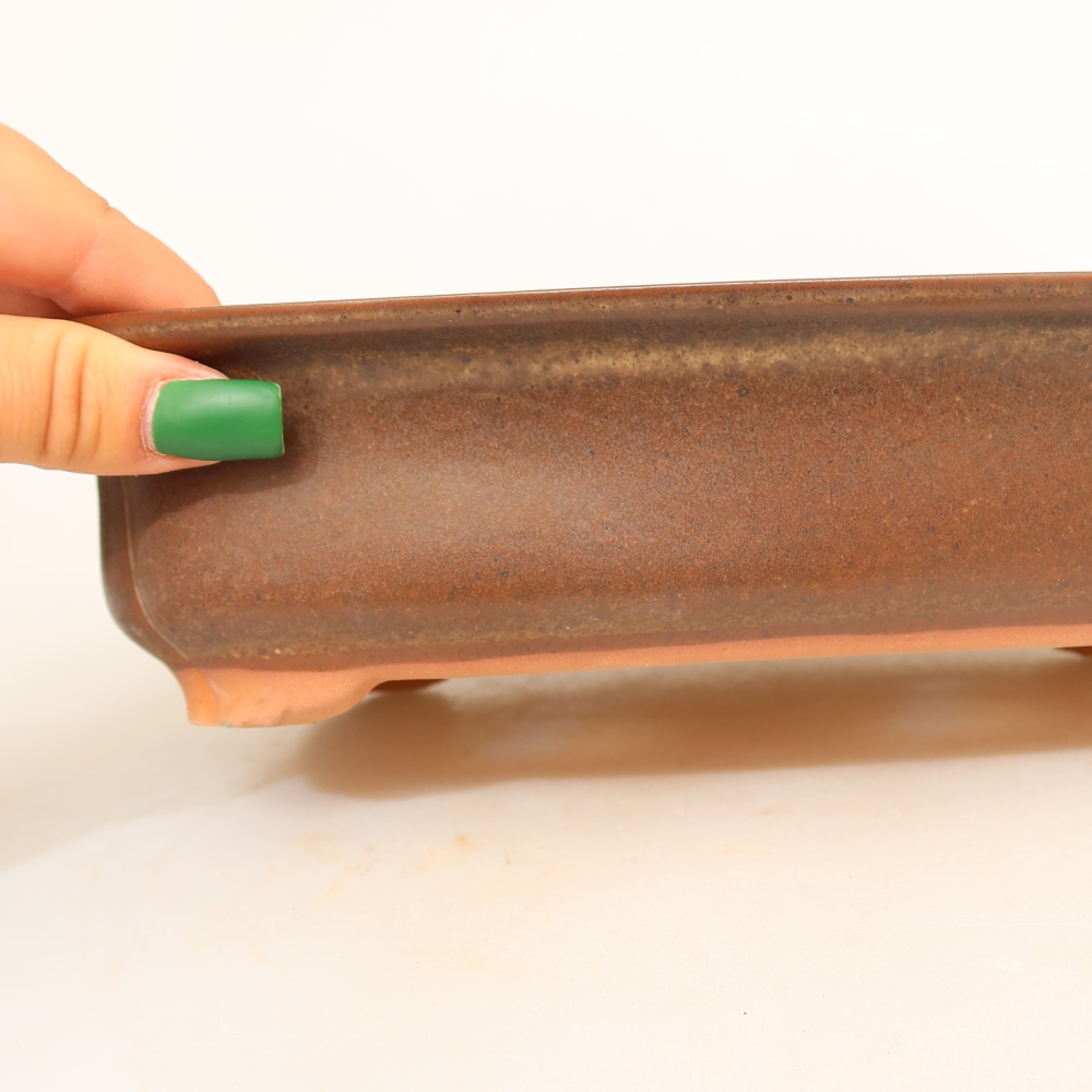 Bol en céramique  24 x 17 x 6 cm, couleur marron