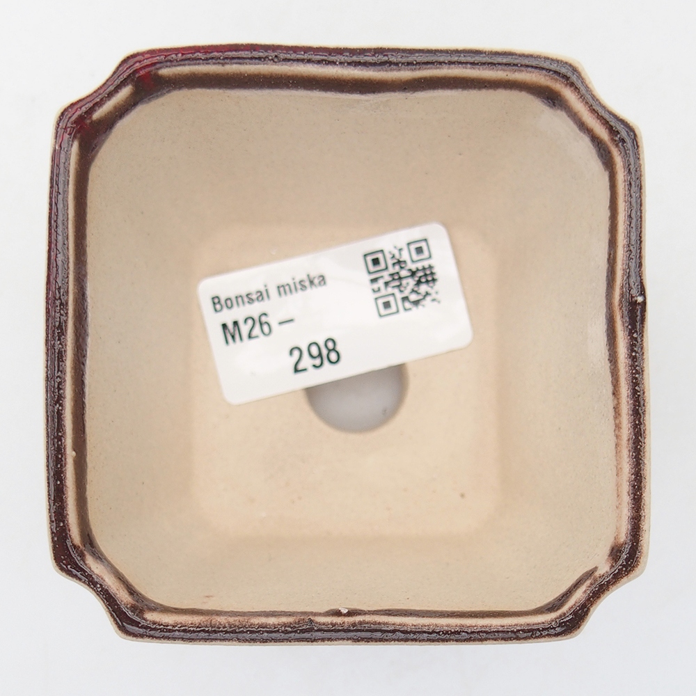 Mini bol bonsaï 7 x 7 x 5,5 cm, couleur rouge