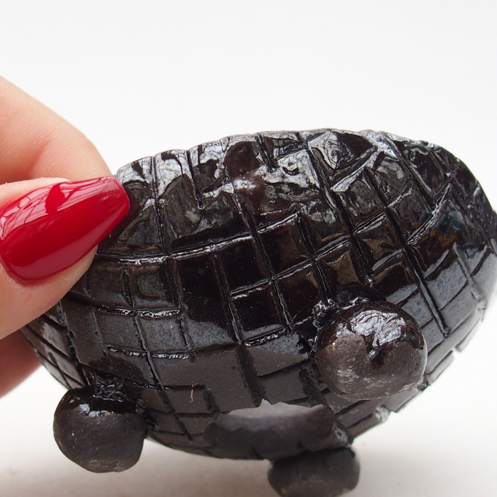 Coquille en céramique 8,5 x 8 x 5 cm , couleur noire