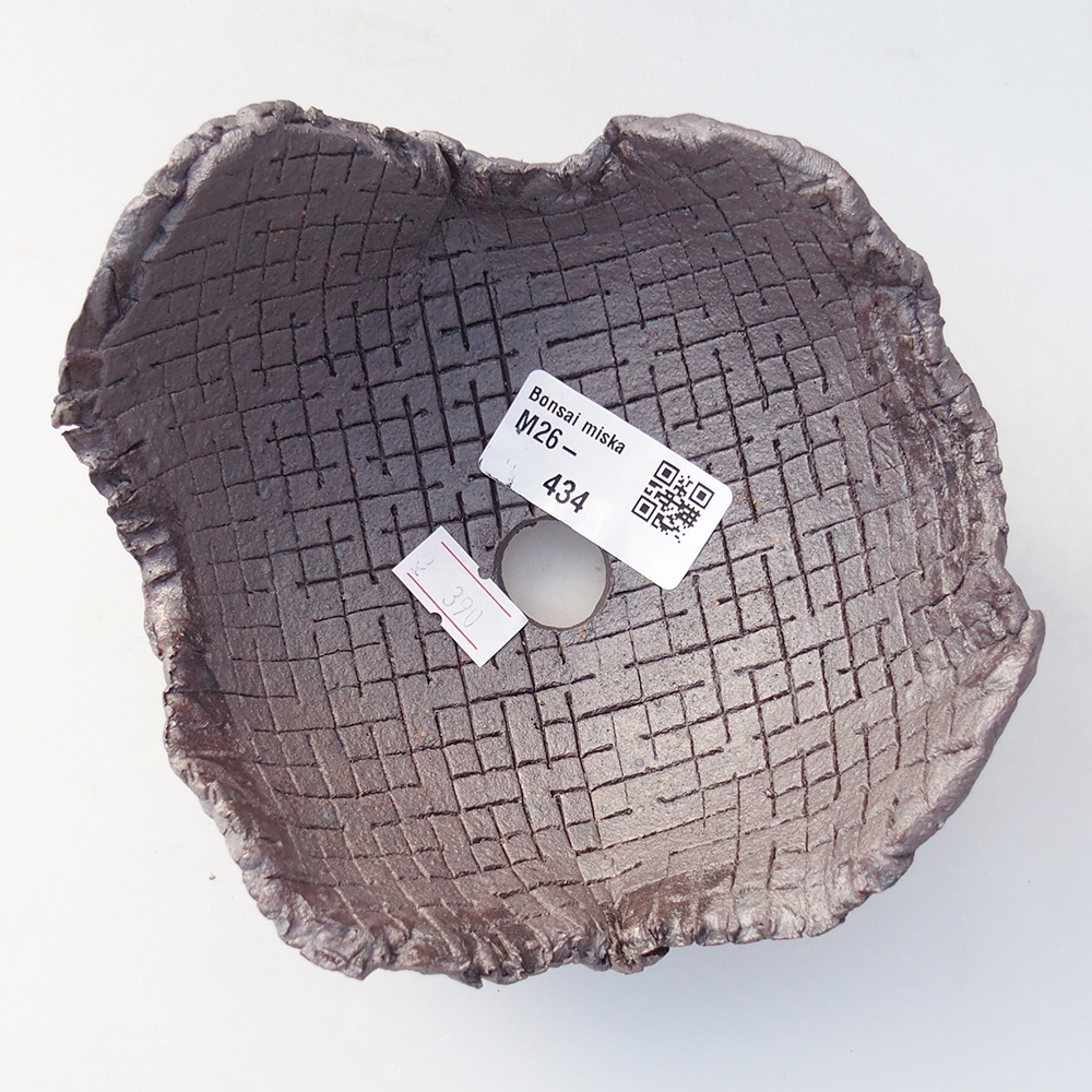 Coquille en céramique 13 x 12,5 x 7,5 cm , couleur métallique