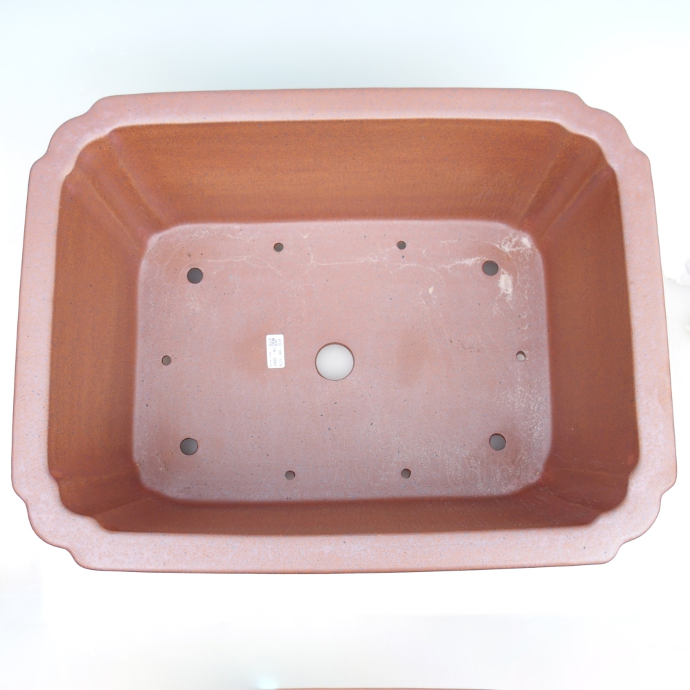 Bol bonsaï en céramique 61,5 x 47,5 x 26 cm , couleur métal - ENLEVEMENT PERSONNEL UNIQUEMENT ou transport sur palette