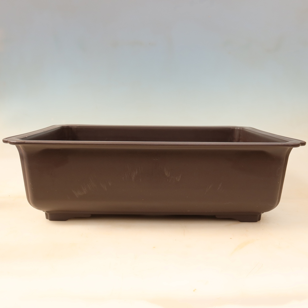 Pot à bonsaï en plastique MP-35 marron - 49 x 36 x 14,5 cm 