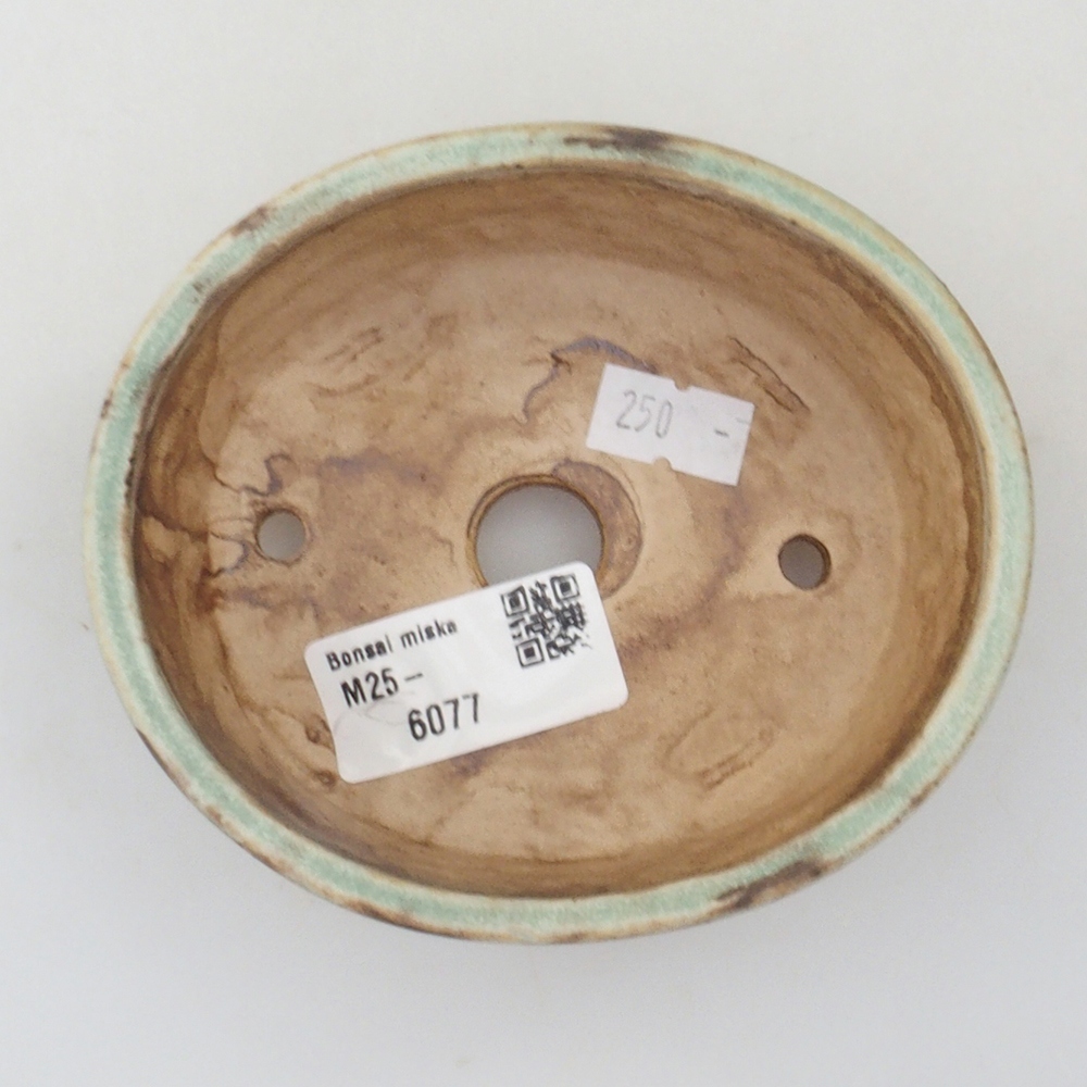 Bol à bonsaï en céramique 10 x 8,5 x 4 cm, brun