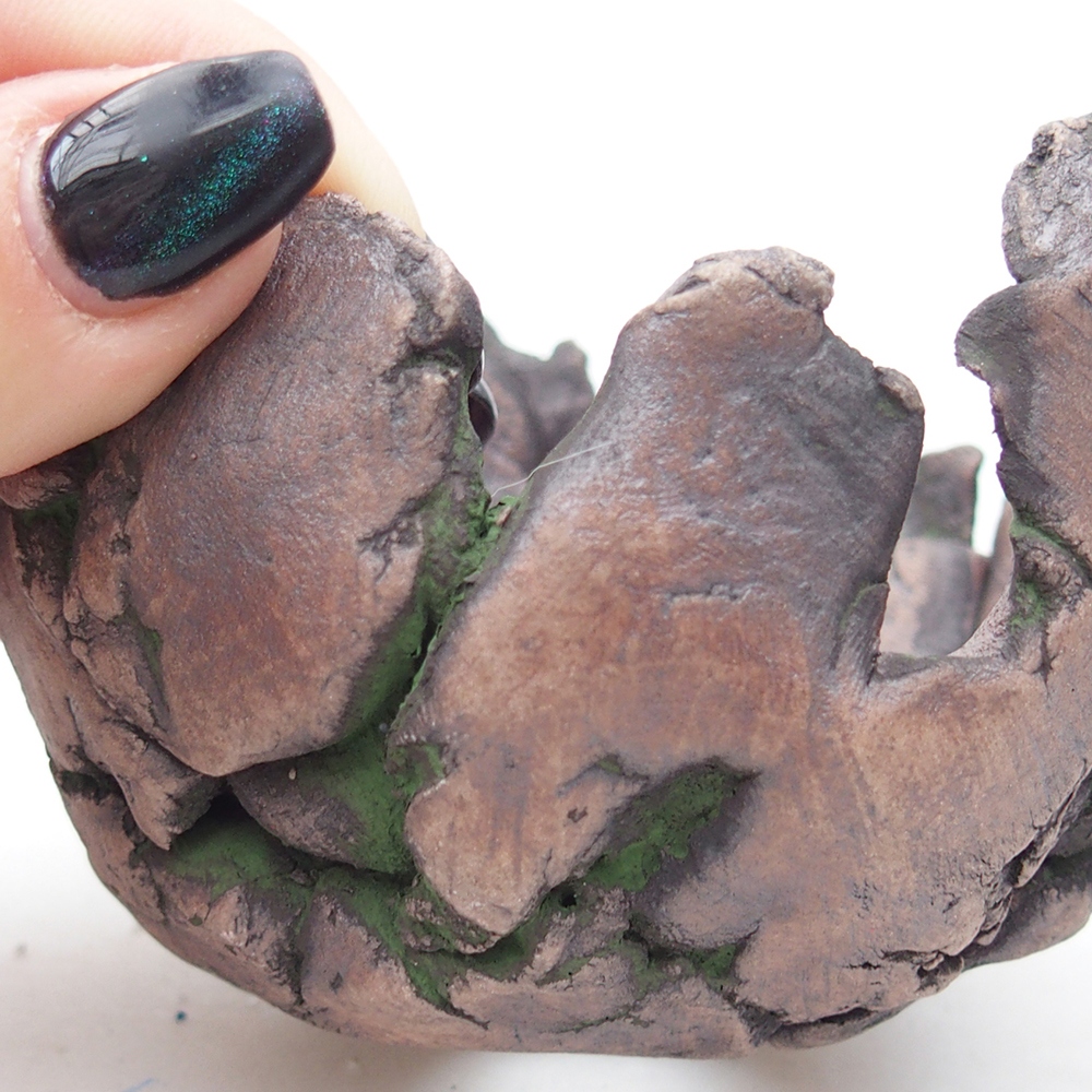 Coquille en céramique 9,5 x 8,5 x 6 cm , couleur verte