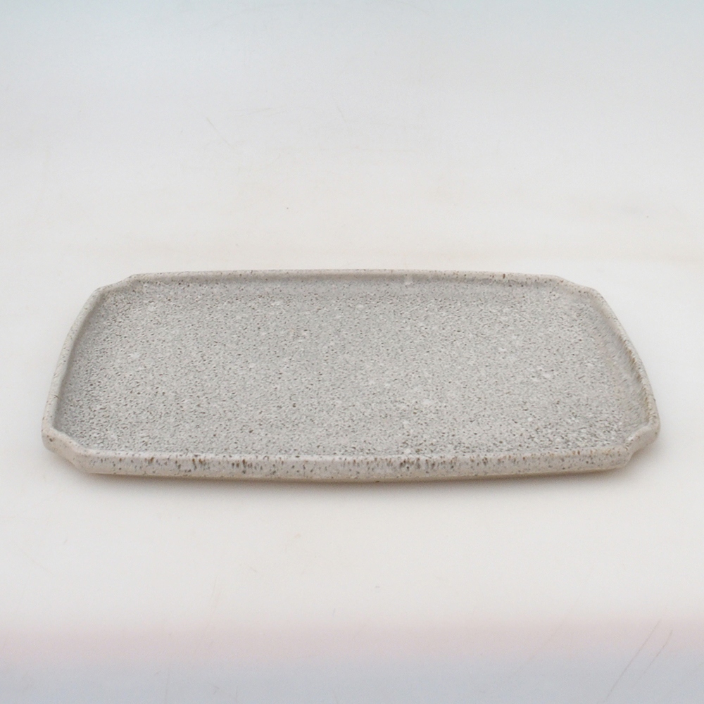 Soucoupe en céramique H07 - 28 x 19 x 1,5 cm - beige