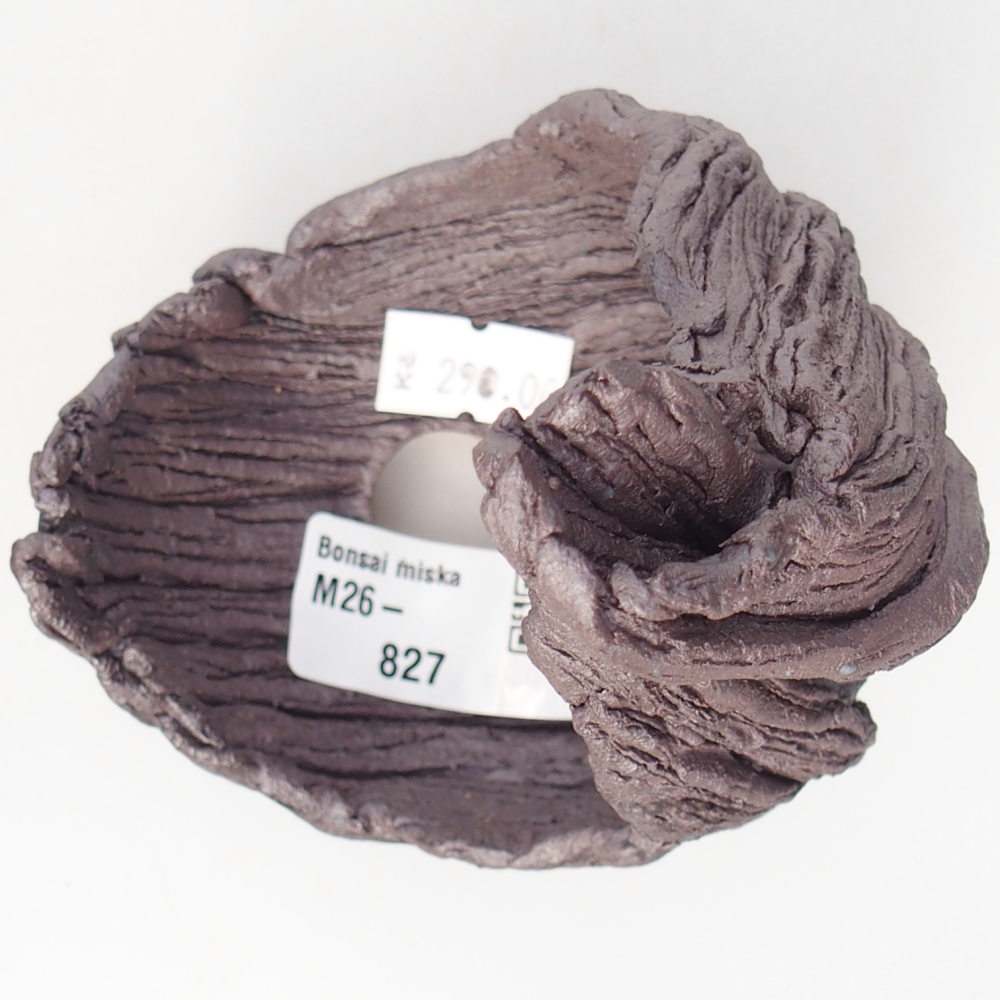 Coquille en céramique 9 x 7,5 x 13 cm , couleur métallique