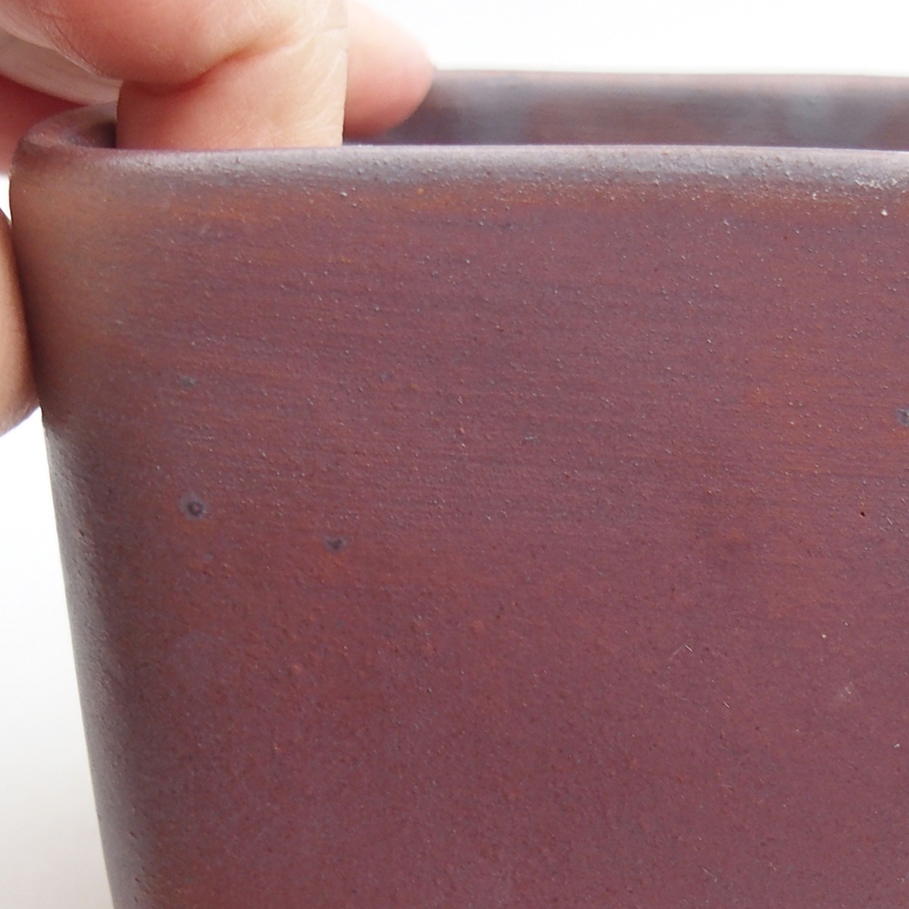 Bol à bonsaï en céramique 10 x 10 x 8 cm, couleur métal