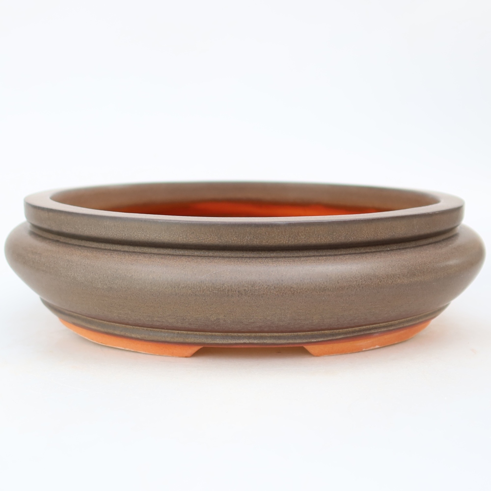 Bol en céramique  23 x 23 x 7 cm, couleur marron