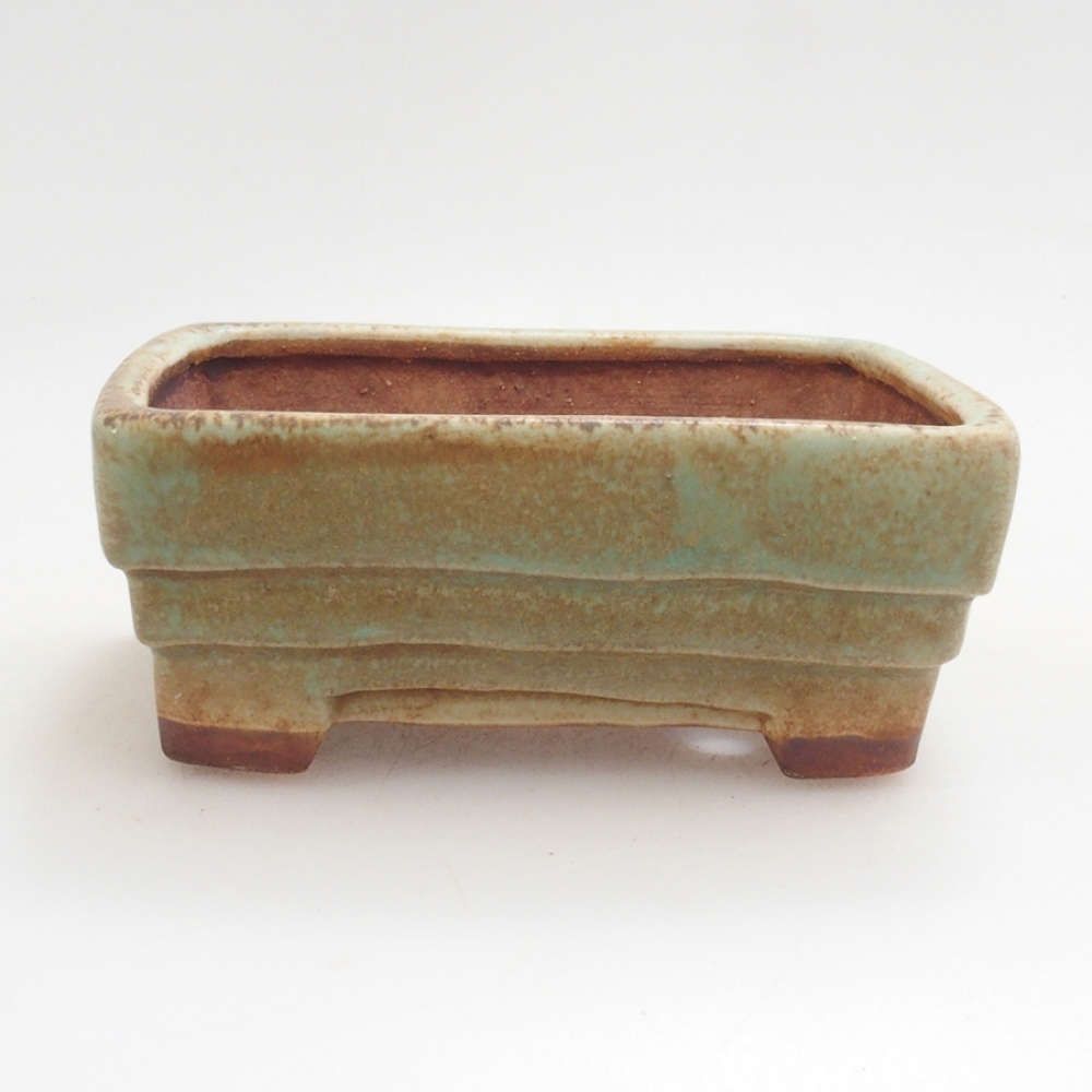 Bol à bonsaï en céramique 10 x 8,5 x 4 cm, brun