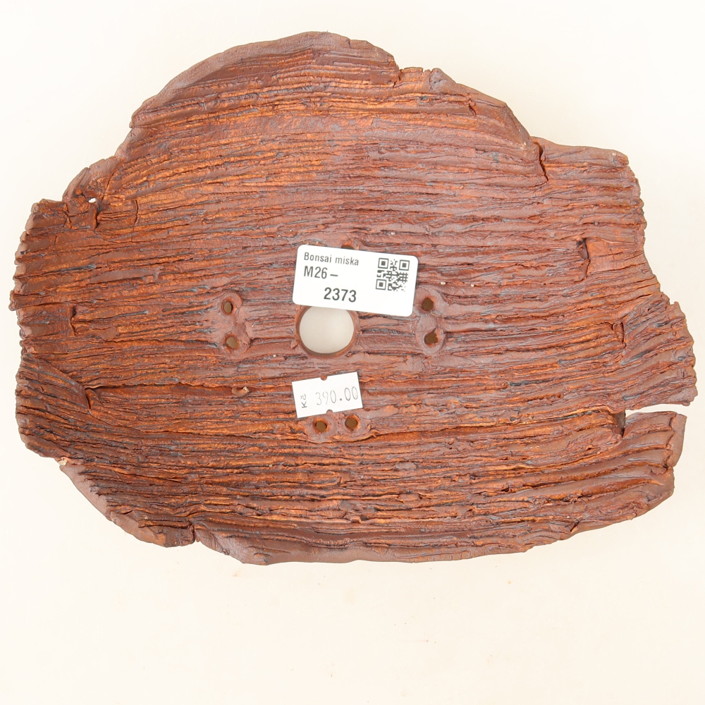 Coquille en céramique  20 x 16 x 7 cm, couleur marron