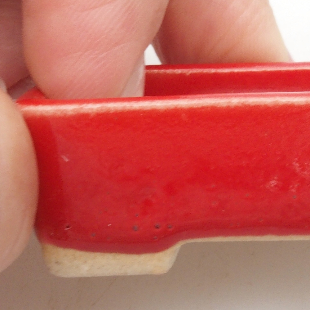 Mini bol bonsaï 5 x 3 x 2 cm, couleur rouge