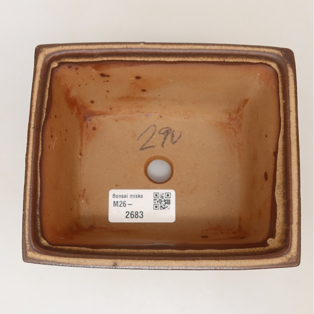 Bol en céramique  14,5 x 12,5 x 7 cm, couleur marron