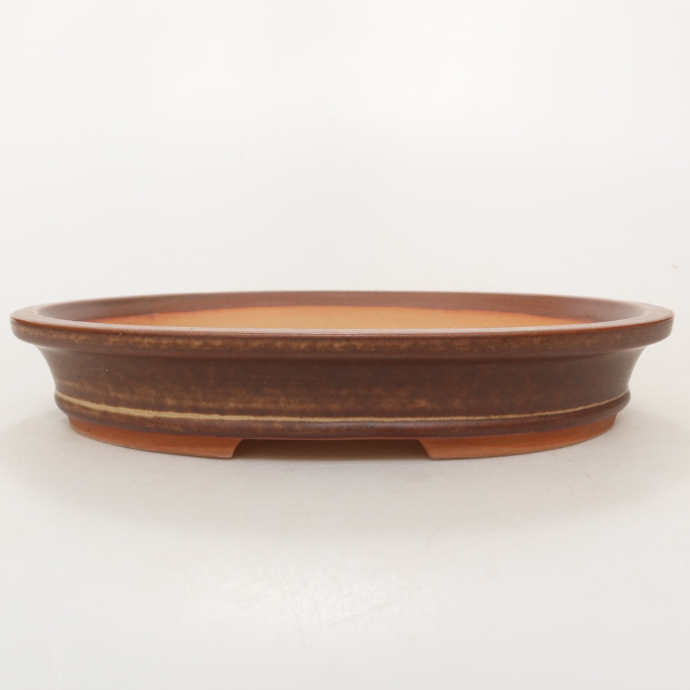 Bol en céramique  21 x 15 x 4 cm, couleur marron