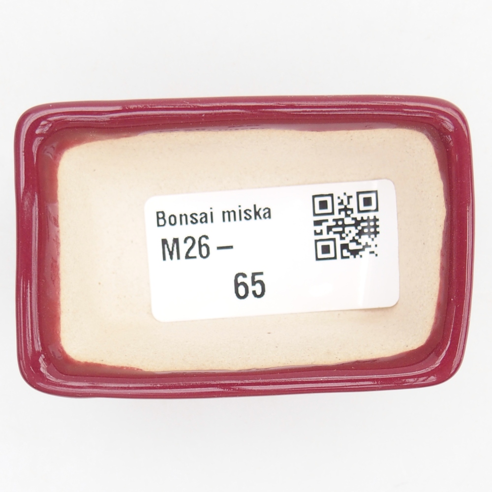 Mini bol bonsaï 6,5 x 4 x 2,5 cm, bordeaux