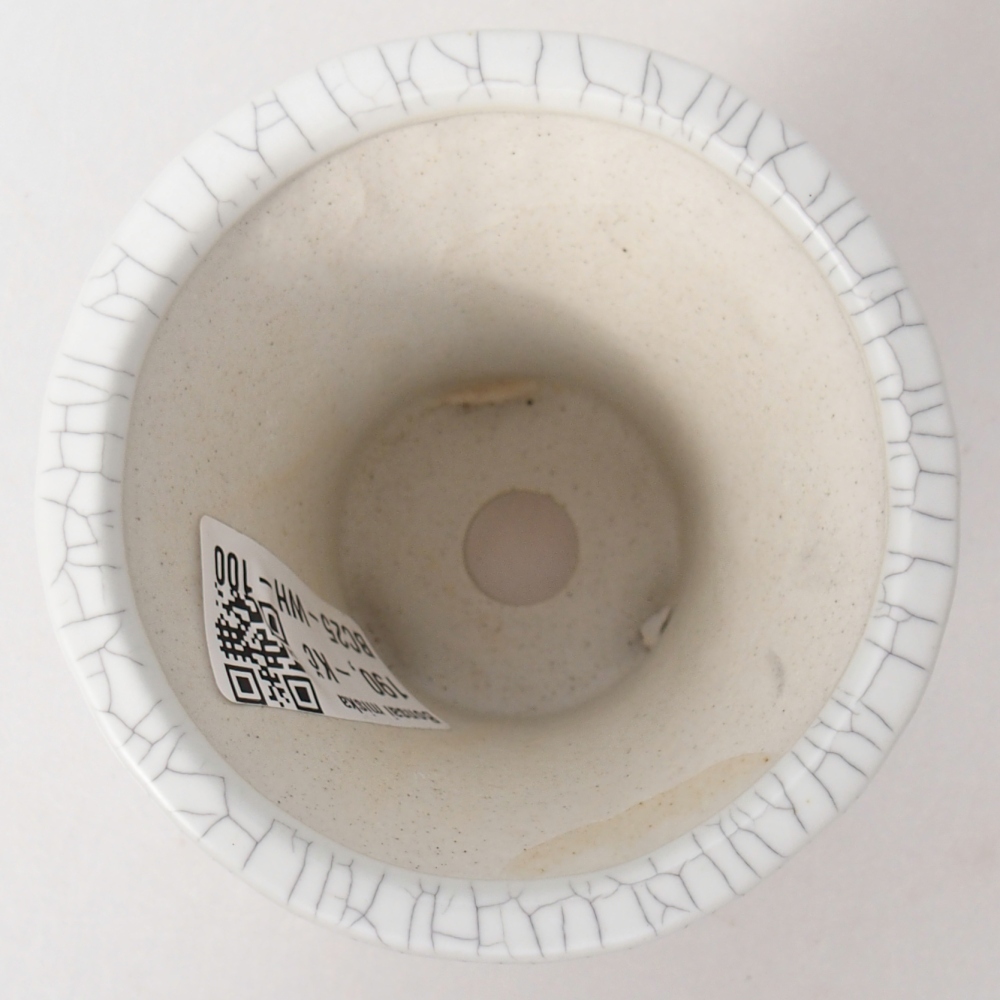 Bol à bonsaï en céramique 9 x 9 x 8 cm, couleur raku