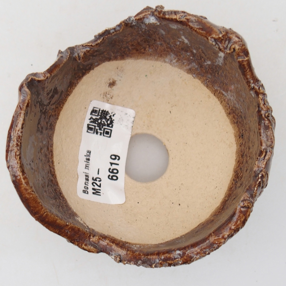 Coquille en céramique 8,5 x 8,5 x 7 cm , couleur marron