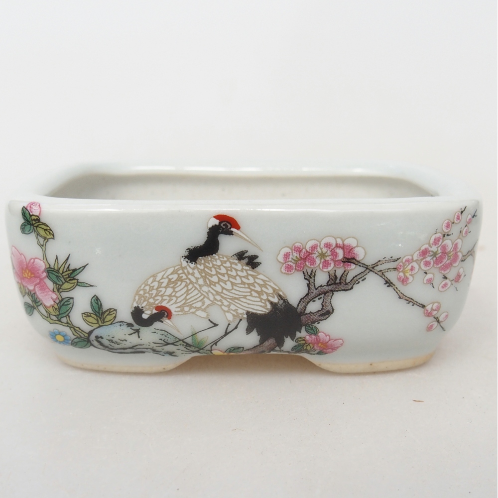 Mini bol bonsaï 8 x 6 x 3 cm, blanc