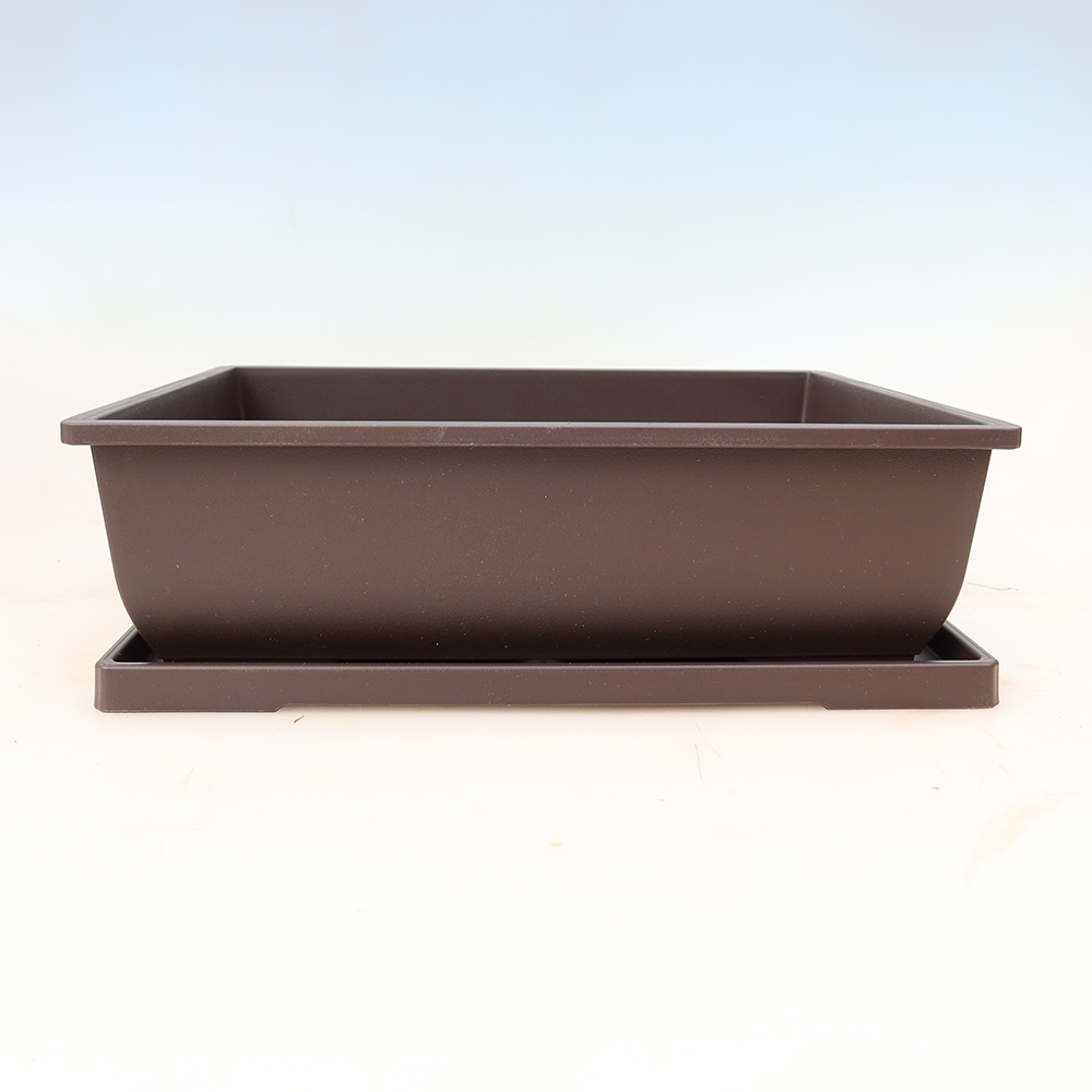 Bol pour bonsaï + plateau en plastique MP-7 - 34 x 26 x 11cm