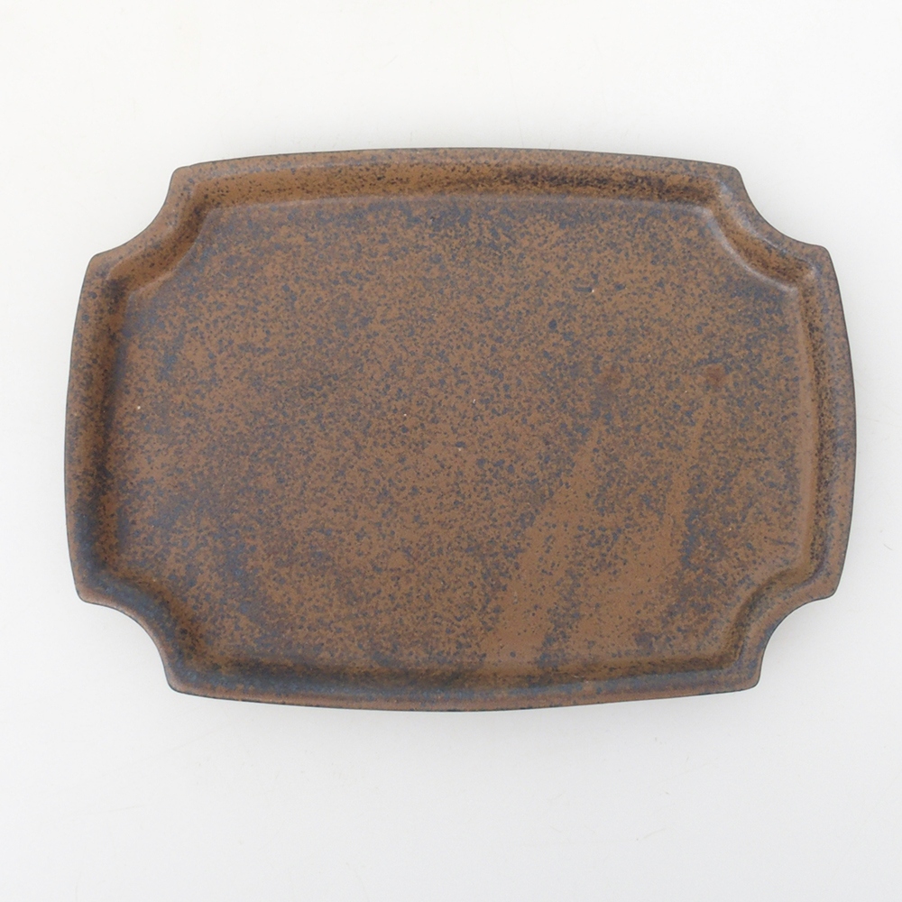 Bol en céramique H03 - 17 x 12,5 x 1 cm - brun