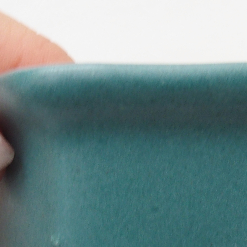 Bol à bonsaï en céramique 6,5 x 5,5 x 4 cm, couleur bleu