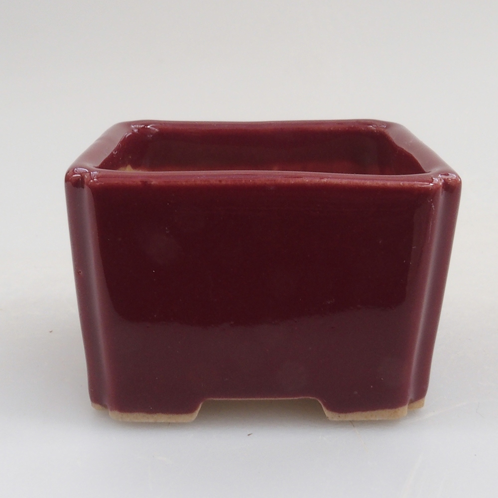 Mini bol bonsaï 4,5 x 4,5 x 3 cm, bordeaux