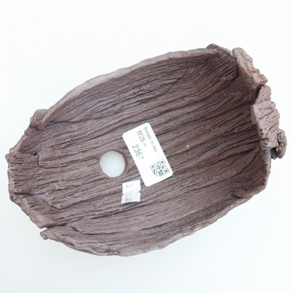 Coquille en céramique  13,5 x 11 x 14 cm, couleur marron