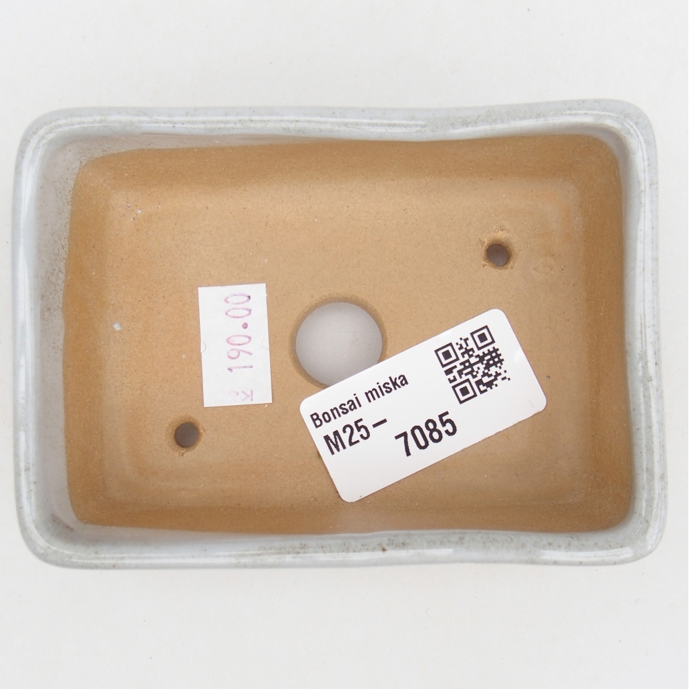 Bol à bonsaï en céramique 10 x 7 x 3 cm, gris