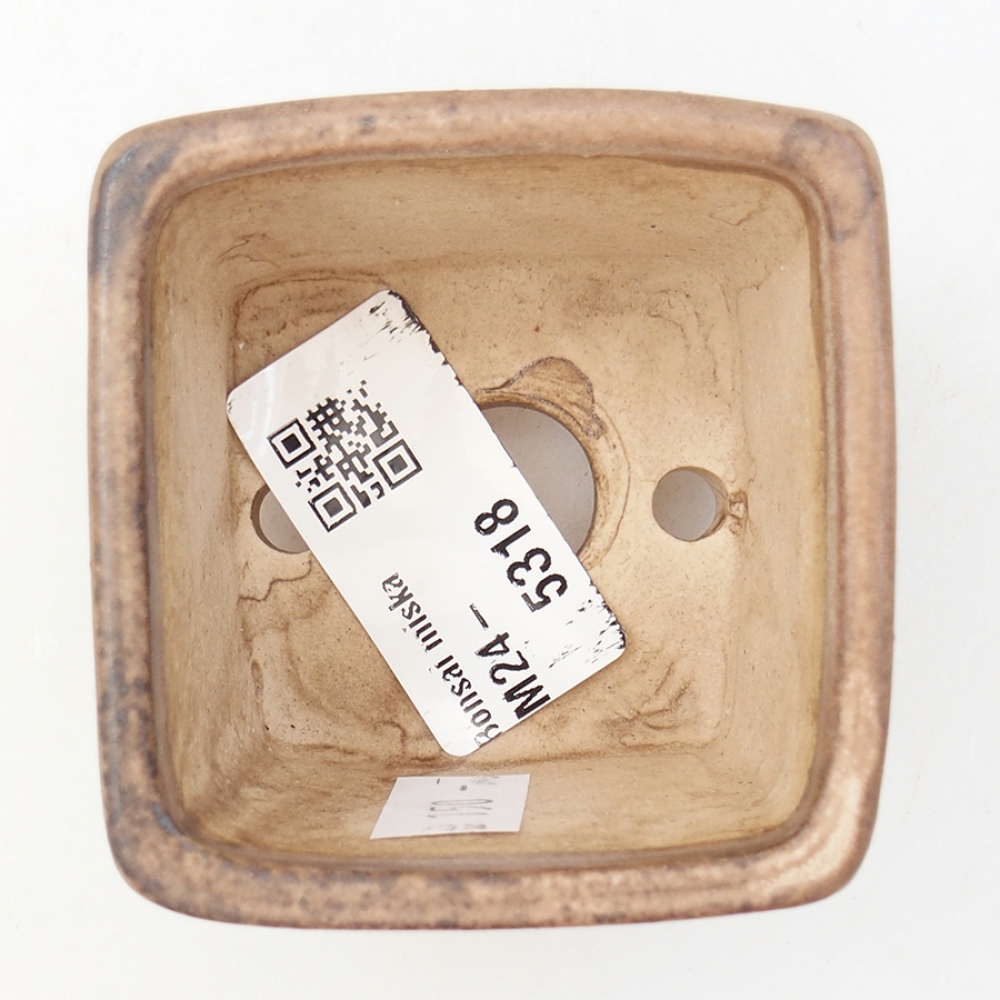 Bol à bonsaï en céramique 6 x 6 x 4,5 cm, rose
